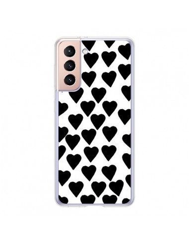 Coque Samsung Galaxy S21 5G Coeur Noir - Project M