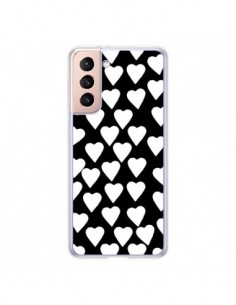 Coque Samsung Galaxy S21 5G Coeur Blanc - Project M