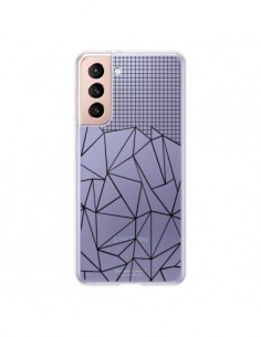 Coque Samsung Galaxy S21 5G Lignes Grille Grid Abstract...