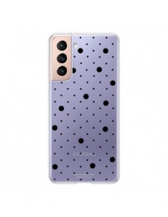 Coque Samsung Galaxy S21 5G Point Noir Pin Point...