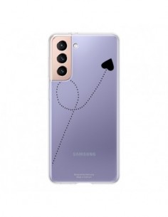 Coque Samsung Galaxy S21 5G Travel to your Heart Noir...