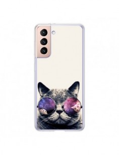 Coque Samsung Galaxy S21 5G Chat à lunettes - Gusto NYC