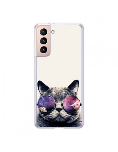 Coque Samsung Galaxy S21 5G Chat à lunettes - Gusto NYC