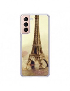 Coque Samsung Galaxy S21 5G Tour Eiffel Vintage - Irene...