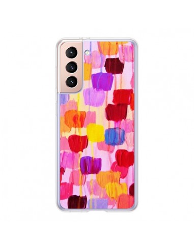 Coque Samsung Galaxy S21 5G Pois Roses Dottie - Ebi Emporium