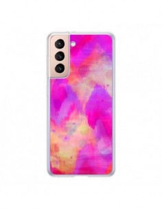 Coque Samsung Galaxy S21 5G Coeur Tribal Rose - Ebi Emporium