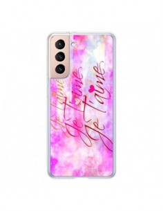 Coque Samsung Galaxy S21 5G Je t'aime I Love You - Ebi...