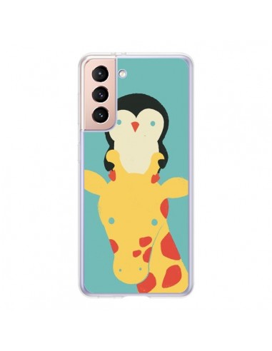 Coque Samsung Galaxy S21 5G Girafe Pingouin Meilleure Vue Better View - Jay Fleck