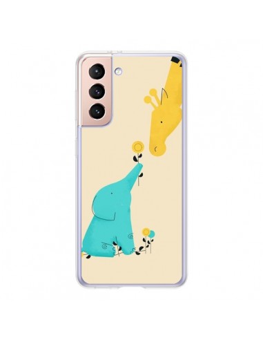 Coque Samsung Galaxy S21 5G Elephant Bebe Girafe - Jay Fleck