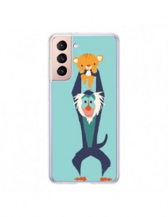 Coque Samsung Galaxy S21 5G Futur Roi Lion King Rafiki -...