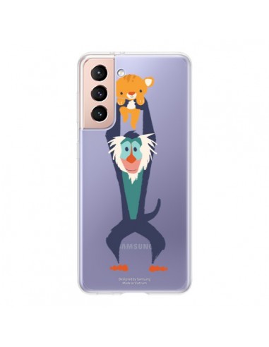 Coque Samsung Galaxy S21 5G Futur Roi Lion King Rafiki Transparente - Jay Fleck