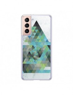 Coque Samsung Galaxy S21 5G Azteque Gheo Vert - Javier...