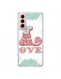 Coque Samsung Galaxy S21 5G Love Fleurs Flourish - Javier...