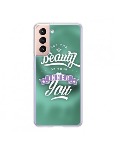 Coque Samsung Galaxy S21 5G Beauty Vert - Javier Martinez