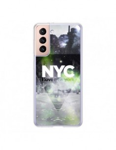 Coque Samsung Galaxy S21 5G I Love New York City Vert -...