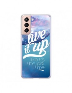 Coque Samsung Galaxy S21 5G Last Time Bleu - Javier Martinez