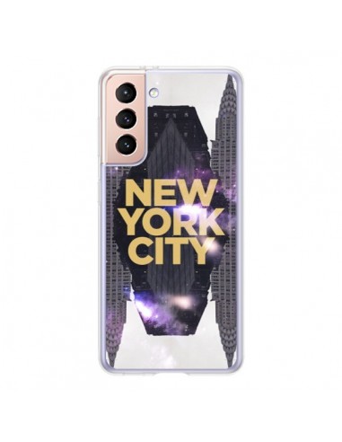 Coque Samsung Galaxy S21 5G New York City Orange - Javier Martinez