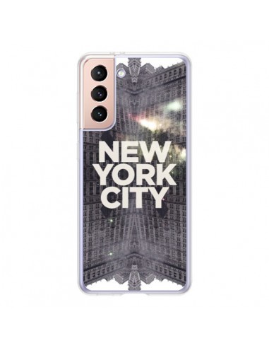 Coque Samsung Galaxy S21 5G New York City Gris - Javier Martinez