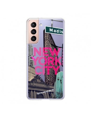 Coque Samsung Galaxy S21 5G New Yorck City NYC Transparente - Javier Martinez