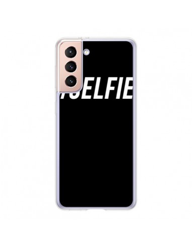 Coque Samsung Galaxy S21 5G Hashtag Selfie Blanc Vertical - Jonathan Perez