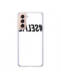 Coque Samsung Galaxy S21 5G Hashtag Selfie Noir Inversé -...