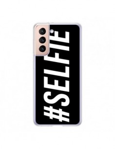Coque Samsung Galaxy S21 5G Hashtag Selfie Noir...