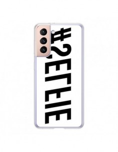 Coque Samsung Galaxy S21 5G Hashtag Selfie Noir Inversé...