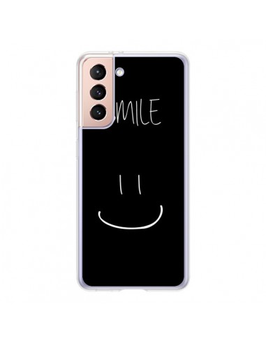 Coque Samsung Galaxy S21 5G Smile Souriez Noir - Jonathan Perez