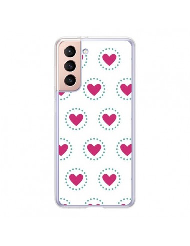 Coque Samsung Galaxy S21 5G Coeur Cercle - Jonathan Perez