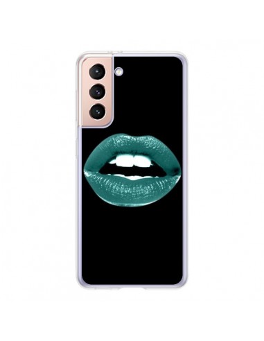 Coque Samsung Galaxy S21 5G Lèvres Bleues - Jonathan Perez