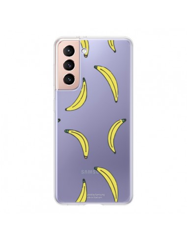 Coque Samsung Galaxy S21 5G Bananes Bananas Fruit Transparente - Dricia Do