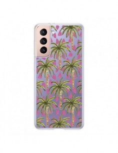 Coque Samsung Galaxy S21 5G Palmier Palmtree Transparente...
