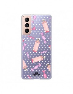 Coque Samsung Galaxy S21 5G Candy Bonbons Transparente -...