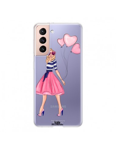 Coque Samsung Galaxy S21 5G Legally Blonde Love Transparente - kateillustrate