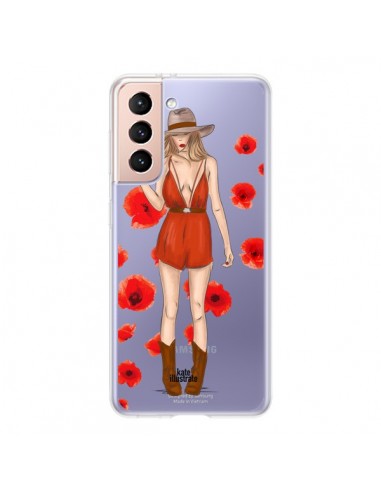 Coque Samsung Galaxy S21 5G Young Wild and Free Coachella Transparente - kateillustrate
