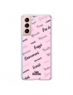 Coque Samsung Galaxy S21 5G Ballerina Ballerine Mots -...
