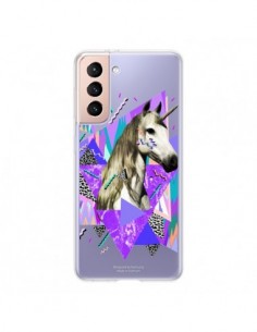 Coque Samsung Galaxy S21 5G Licorne Unicorn Azteque...