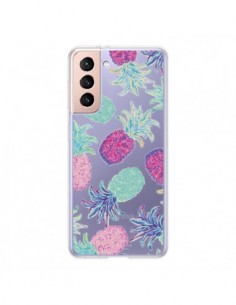 Coque Samsung Galaxy S21 5G Ananas Pineapple Fruit Ete...