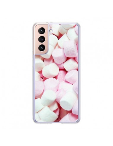 Coque Samsung Galaxy S21 5G Marshmallow Chamallow Guimauve Bonbon Candy - Laetitia