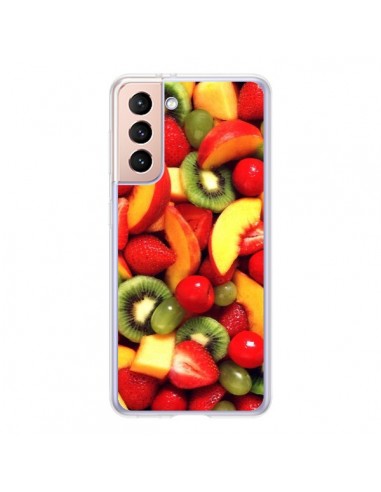Coque Samsung Galaxy S21 5G Fruit Kiwi Fraise - Laetitia
