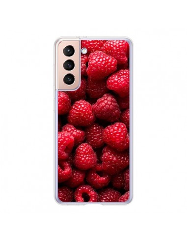 Coque Samsung Galaxy S21 5G Framboise Raspberry Fruit - Laetitia