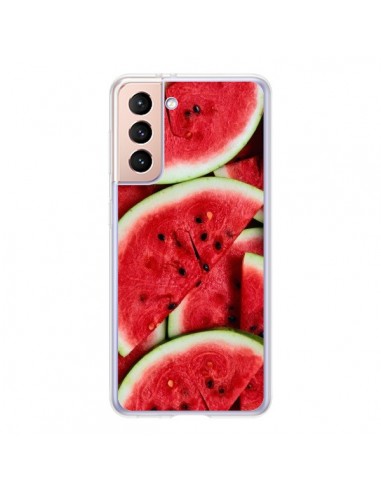 Coque Samsung Galaxy S21 5G Pastèque Watermelon Fruit - Laetitia