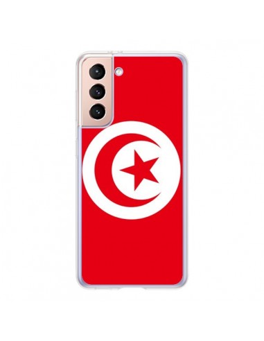 Coque Samsung Galaxy S21 5G Drapeau Tunisie Tunisien - Laetitia