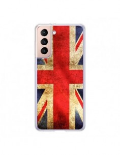 Coque Samsung Galaxy S21 5G Drapeau Angleterre Anglais UK...