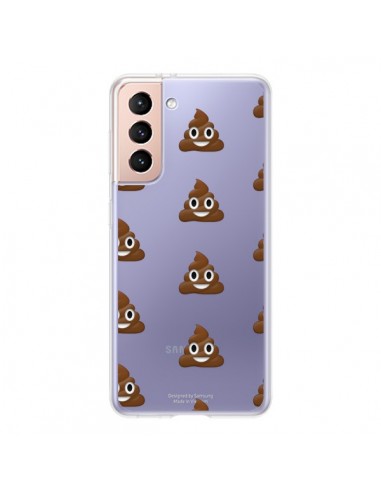 Coque Samsung Galaxy S21 5G Shit Poop Emoticone Emoji Transparente - Laetitia