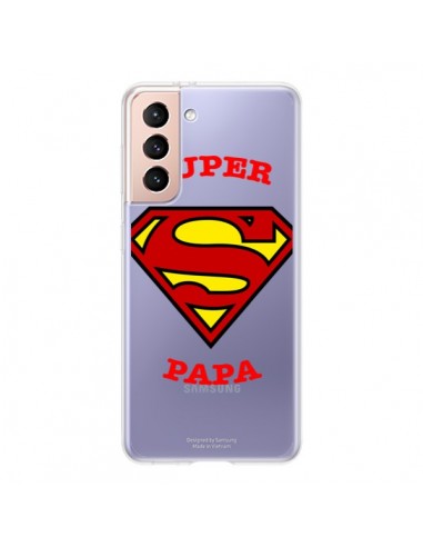 Coque Samsung Galaxy S21 5G Super Papa Transparente - Laetitia