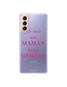 Coque Samsung Galaxy S21 5G Je suis une maman trop...