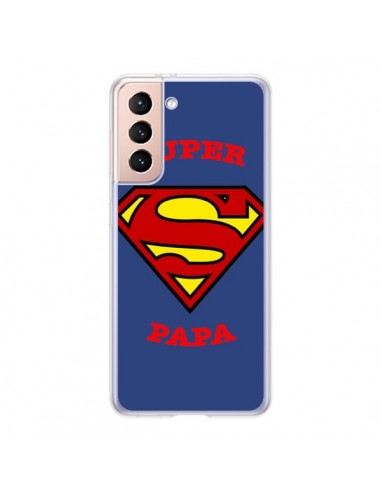 Coque Samsung Galaxy S21 5G Super Papa Superman - Laetitia