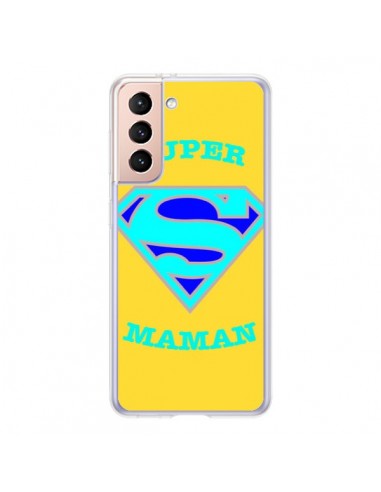 Coque Samsung Galaxy S21 5G Super Maman Superman - Laetitia