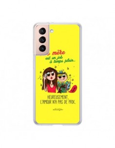 Coque Samsung Galaxy S21 5G Etre mère est un job à plein...